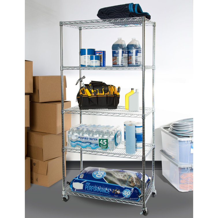 WFX Utility™ 75" H x 36" W x 18" D NSF 5Tier Wire Shelving & Reviews